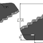 Fodermixer kniv( 91065 ) van lengerich