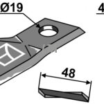 Kniv for græssnitter