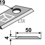 Kniv for græssnitter