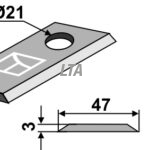 Kniv for græssnitter CM15