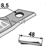 Skårlæggerkniv til Lely orignr 911270003