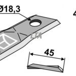 Skårlæggerkniv til Kuhn orignr 55903210