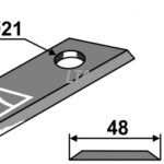 Skårlæggerkniv 3x48x108 Ø21
