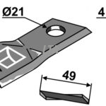 Kniv til Pöttinger skårlægger