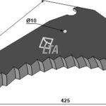 Knive til Mixervogn  (Krone 200504690)