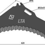 Knive til Snittervogn/mengele