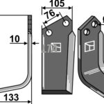 Fræserkniv Venstre (52359110 )