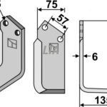 Fræserkniv højre 521063