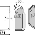 Fræserkniv venstre Kuhnnr(522276)