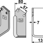 Fræserkniv højre Kuhnnr( 522275)