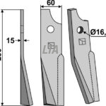 Tand til Kuhn tandfræser ( 523592 ) V.