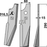 Tand til Kuhn tandfræser ( 523592 ) H.