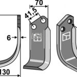 Fræserkniv venstre kuhnnr(K1620000)