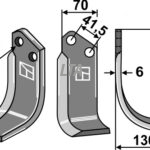 Fræserkniv højre kuhnnr(K1620010)