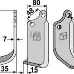 Fræserkniv Maschio 29100405 V.