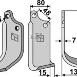 Fræserkniv Maschio 29100406 H.