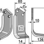 Fræserkniv H. Muratori ( 12019600 )