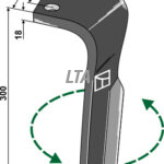 Rotortand lemken Zirkon 9  venstre