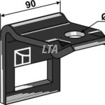 Holder til tand 65 x 16  60x60 Uden bolt