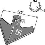 Radrenserskær 175 mm Uden Bolt