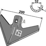 Radrenseskær  200 mm Uden Bolt