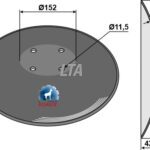 Ø460 Glat skive bla. Catros hul Ø120