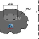 Catros skive takket Amazone 4 hul Ø 110