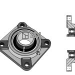 4 huls flangeleje kpl, UCF - Ø25