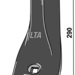 Midterplade V form til bl.a græs Smaragd