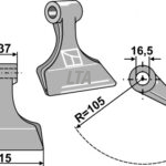 Hammerslagle til kuhn orig nr 6061900