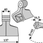 Hammerslagle B137,R95,40x16,5