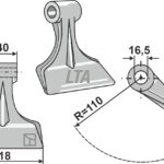 Hammerslagle til Kuhn orig nr JX000049