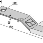 Kniv venstre Spearhead 7770703