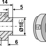 Bøsning for halmsnitter kniv