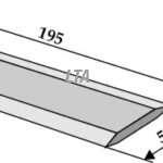 Modskær 50x195x3 Ø12