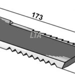 Halmsnitter kniv Riflet 173x50x4 Ø18,2