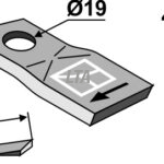 Kniv for græssnitter