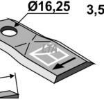 Skårlæggerkniv til Kuhn orignr 56151310
