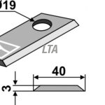 Kniv for græssnitter