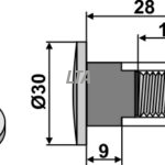 Bolt for skårlæggerkniv M12x1,75 - 12.9