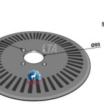 20" rillet rulleskær til øverum / agrolu
