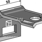 Holder til tand 32 x 12 50x30 m bolt