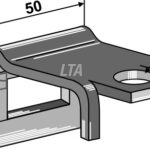 Holder til tand 32 x12 50x15 m bolt