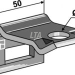 Holder til tand 32 x 10/50x10 profil
