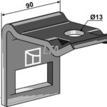 Holder til tand 65 x 10 til 70x70 profil