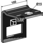 Holder til tand 70 x 12  60x60 profil