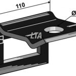 Holder til tand 80 x 10  50x50 profil