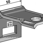 Holder til tand 32 x 10 50x30 profil