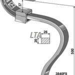 Marsk-Stig-tand med skær