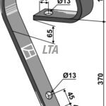 Crossboard tand til bl.a väderstad 3 hul